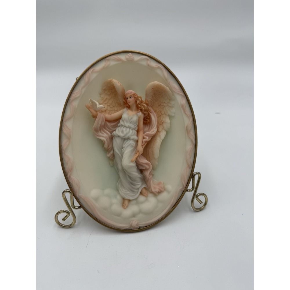 Roman Inc Seraphim Classics Isabel "First Love" Angel Plaque Signed 8" Resin - Picture 1 of 6